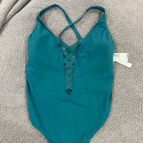 NWT Bleu Rod Beattie one piece bathing suit, size 18 - Picture 2 of 4